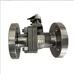 Titanium Alloy Flange Ball Valve TA1Q41H Soft and Hard Seal Strong Corrosion Resistant Acid Chlorine TA2 Hastelloy Valve thumbnail-4