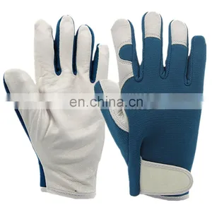 Durable Sheepskin Leather Gardening Gloves Working thumbnail-1