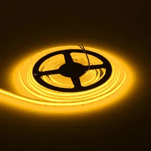 Cob Yellow Light Strip Led Led Chip Customize Logo DC24v 12v Flexible Yellow Color Led Cob Strip Blue Cob Led Strip Light thumbnail-3