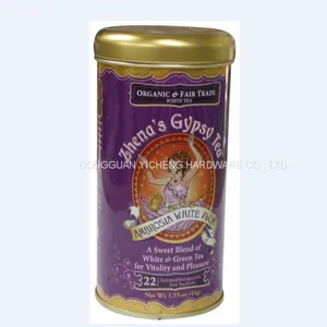 Special Round Cylinder Tea Packing Tin Box Tea Canister thumbnail-4