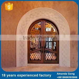Cheapest Price Galvanized Used Wrought Iron Metal Doors thumbnail-4
