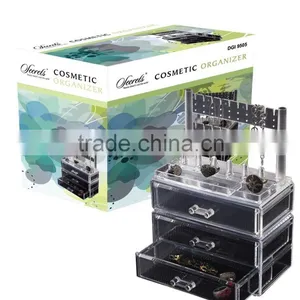 Wholesale Acrylic Makeup Organizer With Earring Display Stand thumbnail-1