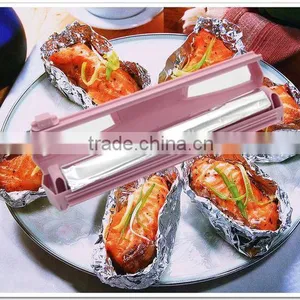 Patent Product Plastic Wrap and Foil Paper Cutter Safety Plastic Wrap Cutting Dispenser Case Aluminum Foil Paper Wrap Cutter NEW thumbnail-2