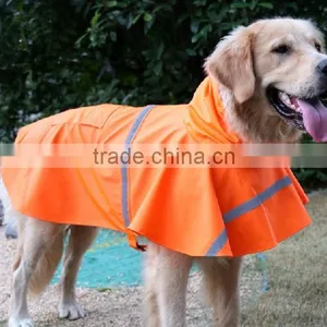 Waterproof PU Reflective Tage Large Size Pet Raincoat Dog thumbnail-3