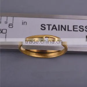 DIY Supplies Findings 17mm Diameter Round Unplated Brass Simple Ring thumbnail-2