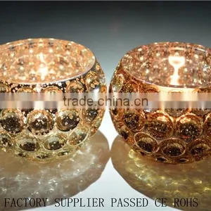 Online Shiny Gold Crystal Glass Candle Holders for Bar Deco Wedding Centerpieces Quality Choice thumbnail-2