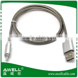 Hot Selling Steel Braided Micro Usb Cable thumbnail-1