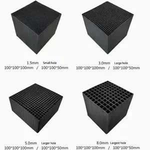 Activated Carbon Charcoal Smoking Filter Deodorant Honeycomb Activated Carbon Black Filter Made in China thumbnail-2