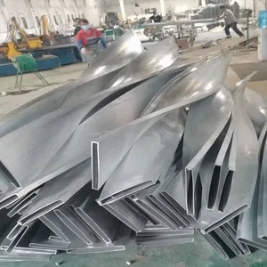 Professional Aluminum Profiles, Twisted Aluminum Square Tubes, Arc Bending Processing of Aluminum Square Pipes, Oubaid thumbnail-4