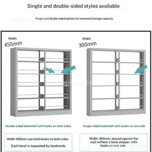 Warehouse Steel Bookcase | HN-WH01 | Industrial Strength | Multi-Color Options | Weather Resistant | Heavy Duty Storage thumbnail-1