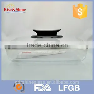 New Design Wholesale Manufacture Round Crystal Pyrex Glass Pizza Plate thumbnail-2