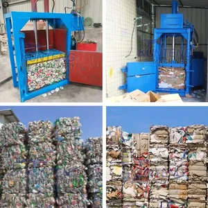Automatic Sisal Fiber Vertical Baler Coconut Shell Fiber Block Making Machine EPC thumbnail-5