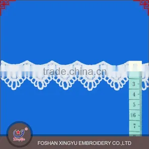 Factory Direct Supply Hot Selling Eyelash Chemical Border Lace Trim Neck/collar Design for Ladies Suit Quality Choice thumbnail-1