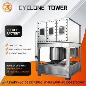 Energy Saving Cyclonic Washing Tower No Filter Clog Industrial Sticky Dust Purification Equipment thumbnail-1