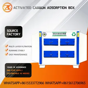 PP Anti-corrosion Activated Carbon Adsorption Box Acid Alkali Chemical Waste Gas Treatment Cabinet thumbnail-4