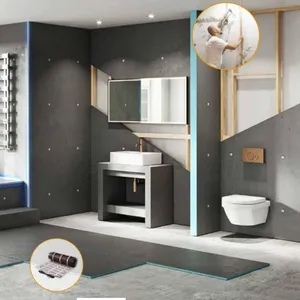 Blue XPS Foam Core Tile Backer Board Cement Surface Waterproof Panel for Bathroom Shower Wall Remodeling Construction thumbnail-1
