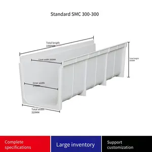 Composite Resin Fiberglass Reinforced Plastic Drainage Ditch, Fiberglass Reinforced Plastic Canal for High-standard Farmland thumbnail-2