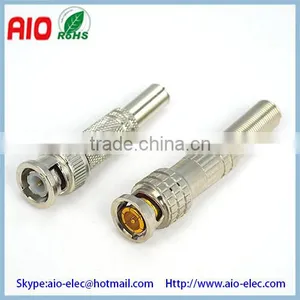 Solder Less Twist Spring Male BNC Connector Plug for CCTV Camera Coax Cable thumbnail-1