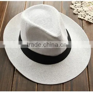 Popular Summer Shading Straw Hat Not Expensive Plain Wholesale Straw Cowboy Hats Sombrero Straw Hat Wholesale thumbnail-1