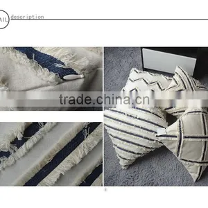 Tassel Lace Pillow With Print on it thumbnail-1