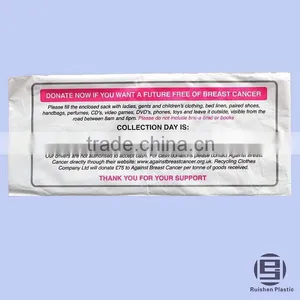 ABC Biodegradable PE Printed Plastic Charity Bag For Collection thumbnail-1