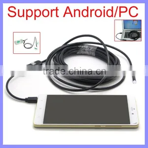 5.5mm Diameter 1M/2M/3.5M/5M Long 300,000 Pixels Micro USB Android Endoscope thumbnail-1