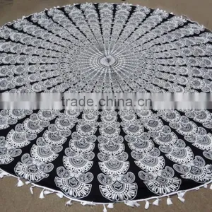 Mandala Printed Round Beach Towel 72 Inch Roundies Wholesale thumbnail-5