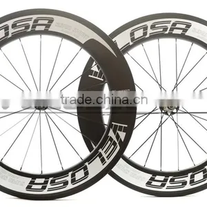 Velosa Logo Straight Pull 88mm Clincher Road Carbon Bike Wheels Racing Bicycle Carbon Wheelset Bitex R51 Hubs Fast Shipping! thumbnail-2