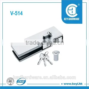 V-514 Top Patch Fitting Glass Clamp Lock for Glass Door thumbnail-1