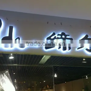 Custom Shop Front Logo in Stainless Steel 3D and Backlit Logo thumbnail-4