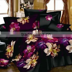 Trade Assurance/C40*40/133*72/high Quality Panel Printing 3D Floral Design Fabric for Bedding Set thumbnail-2