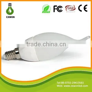 High Quality Milky Cover Smd3528 E14 Led Candle Lamp 1.5w With Tail 110v 220v thumbnail-1