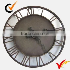 Large Retro Vintage Wall Metal Decoration Clock thumbnail-5