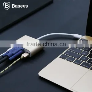 Fashion Baseus 2A 155mm Type-C Aluminum Alloy USB Data Cable To VGA HUB Adapter For TV Game Box Compute TB-0402 thumbnail-5