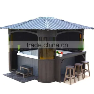 Fully Enclosed SPA Gazebo,11 x 11FT thumbnail-2