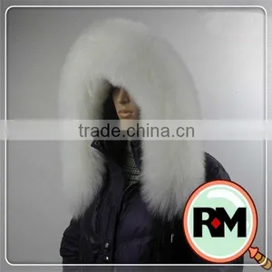 WHOLESALE Imitated White Fox Fur Sheep Fur Hood thumbnail-1