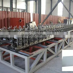 Light Duty Gondola Metal Supermarket Shelf Roll Forming Machine thumbnail-1