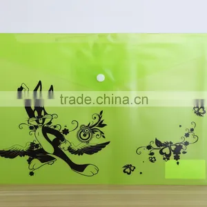 My Clear Bag A4 PP Material Button Type Folder thumbnail-1