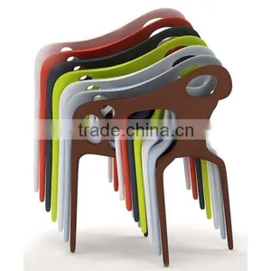 High Quality Wholesale Durable Living Room Furniture Supernatural Style PP Plastic Armchair for Sale thumbnail-4