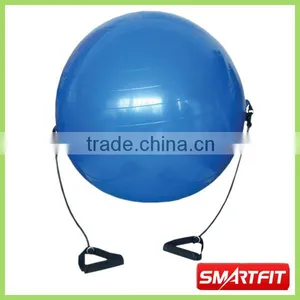 High Quality Anti-burst Gym Ball With Strap Swiss Pilate Ball Yoga Fitness Elastic Ball thumbnail-1