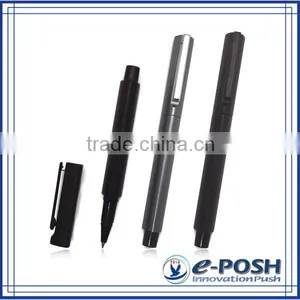 Triangle Aluminum Extrusion Barrel Touch Screen Roller Ball Point Pen With Stylus thumbnail-6