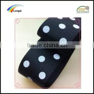 OEKO-TEX100 Wholesale Dots Printed Polyester Satin Ribbon for Gift Packaging thumbnail-3