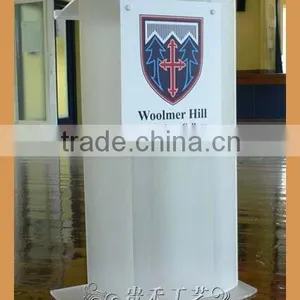 GH-YZ#040#5 Clear Acrylic Desk Speech Table, Acrylic Lucite Desk Table thumbnail-1