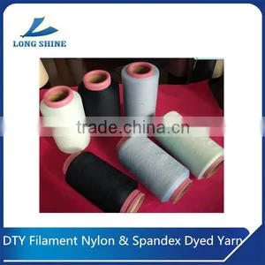 Intermingled DTY Filament Nylon & Spandex Covered Dyed Yarn thumbnail-1
