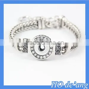 Hogift Wholesale DIY 18mm Snap Button Bracelet Charms Jewelry Free Shipping thumbnail-5