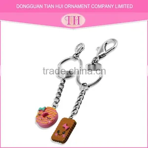 Best Fashion Design Hot Sale Personalized Handmade Resin Keychain Metal Ring thumbnail-1