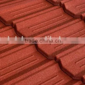 Metallic Colorful Sand Coated Steel Roofing Tiles thumbnail-1