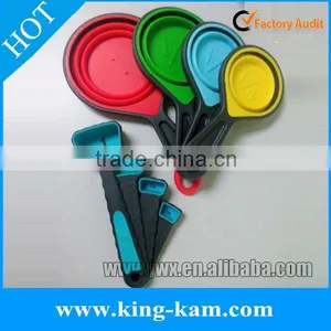 Food Grade Silicone 8-piece Measuring Cup in Various Colors thumbnail-4