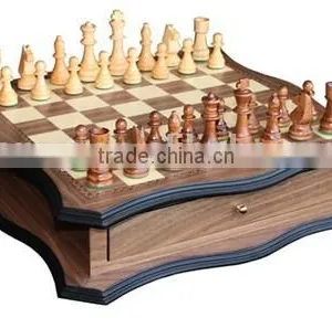 2015Inlaid Wood Chess Cabinet thumbnail-1