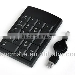 Slim Numeric Keypad With Separated Usb Cable for Laptop/computer thumbnail-1